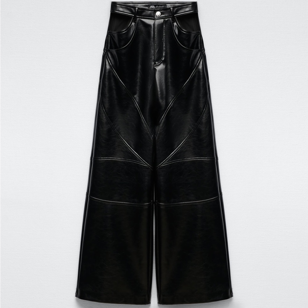 NEW NEVER WORN ZARA LEATHER PANTS